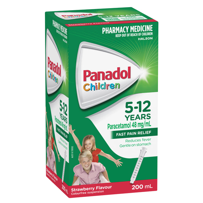 Panadol Childrens 5-12 Years Strawberry 200ml