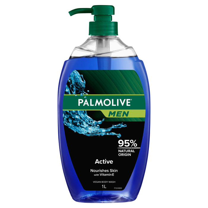 Palmolive Men Active Soap Free Body Wash with Sea Minerals 1 Litre.