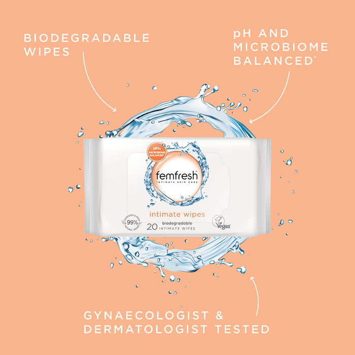 Femfresh Feminine Wipes 20 Pack