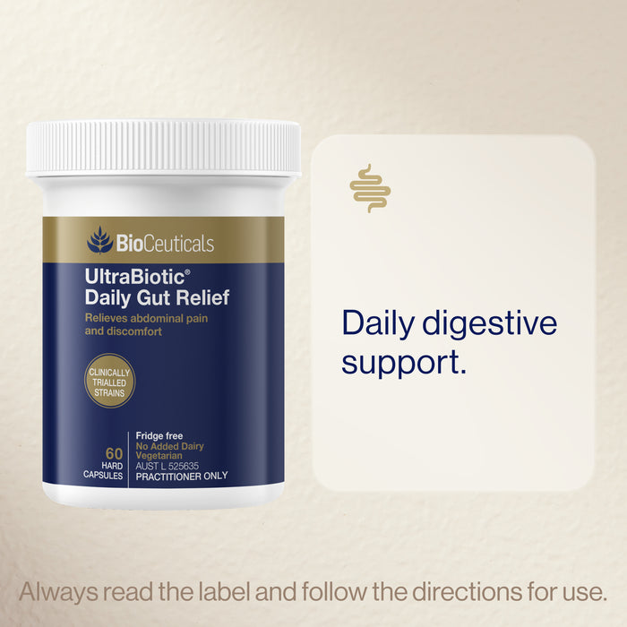 Bioceuticals UltraBiotic Daily Gut Relief 60Capsules