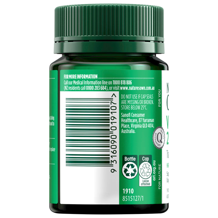 Nature's Own Vitamin B1 250mg 75 Tablets.