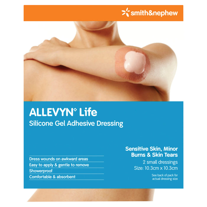 Allevyn Life Small Dressings 10.3cm x 10.3cm 2 Pack