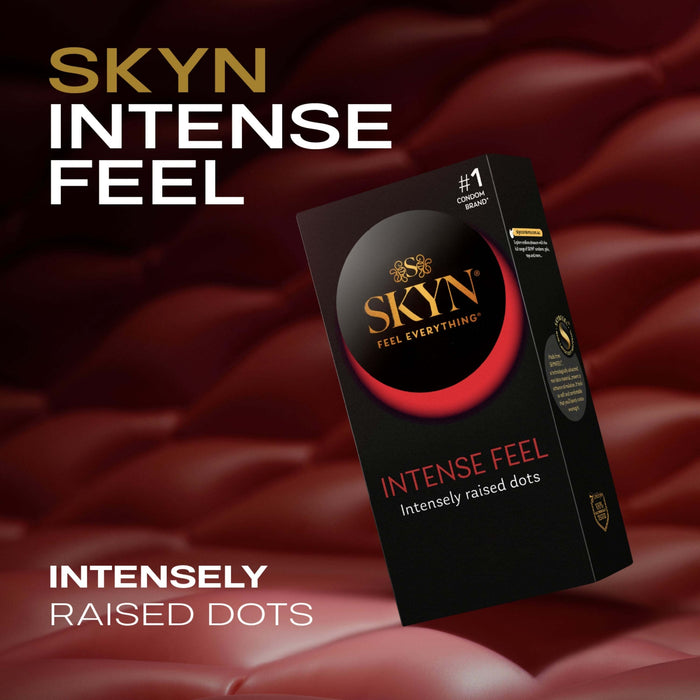 Ansell Lifestyles Condoms Skyn Intense Feel Latex Free 10 Pack