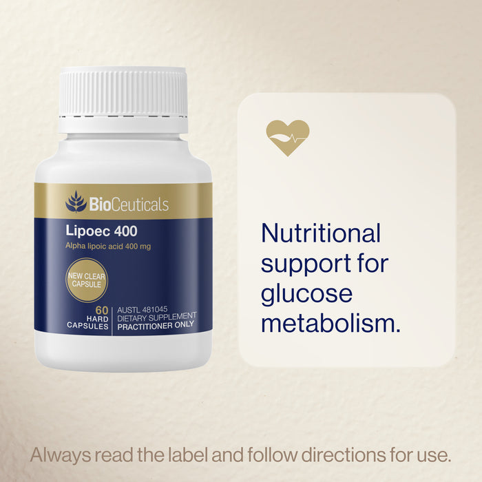 Bioceuticals Lipoec 400 60 Capsules