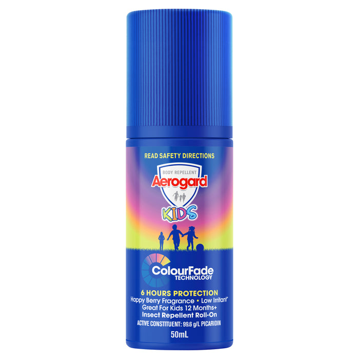 Aerogard Kids Colour Fade Technology Roll On 50ml