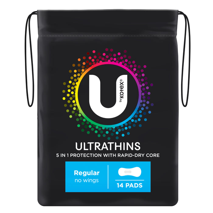 U By Kotex Ultrathins Pads Regular 14