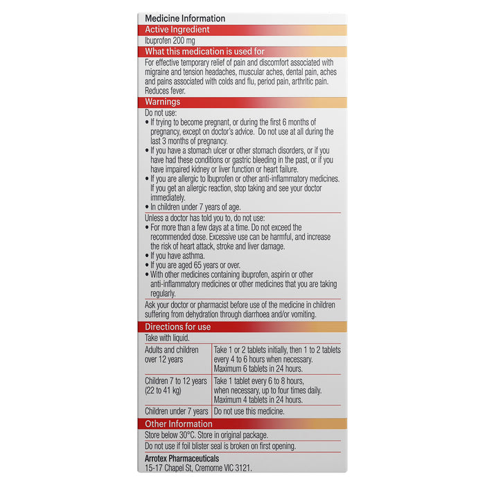 APO Ibuprofen 200mg 24 Tablets