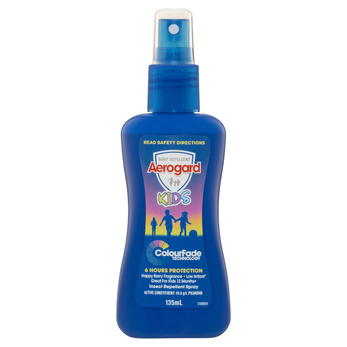 Aerogard Kids Colour Fade Insect Repellent Spray 135ml