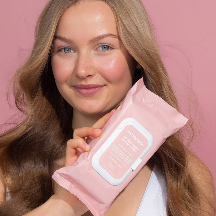 MCo Beauty Double Sided Facial Wipes 25 Pack
