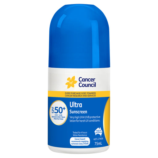 Cancer Council Roll On Ultra 50+ 75ml.