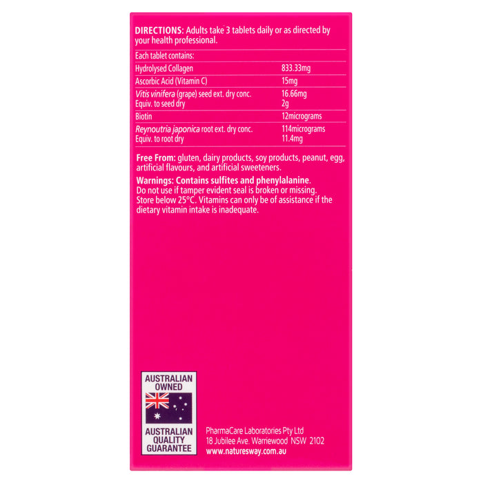 Nature's Way Beauty Collagen 60 Tablets.