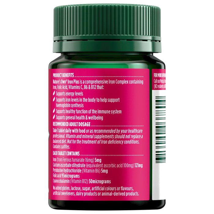 Nature's Own Iron Plus 50 Tablets