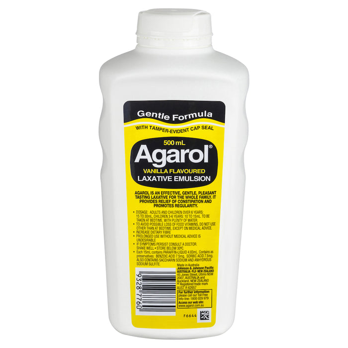 Agarol Vanilla Laxative 500mL