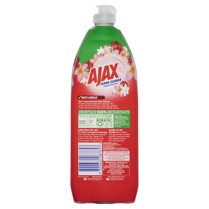 Ajax Floor Cleaner Tropical Breeze 750mL