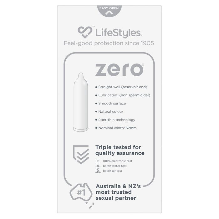 Ansell Lifestles Condoms Zero 10 Pack