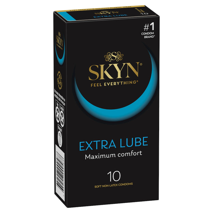 Ansell Lifestyles Condoms Skyn Extra Lube Latex Free 10 Pack