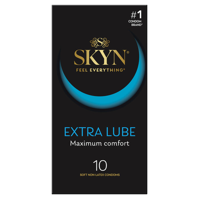 Ansell Lifestyles Condoms Skyn Extra Lube Latex Free 10 Pack