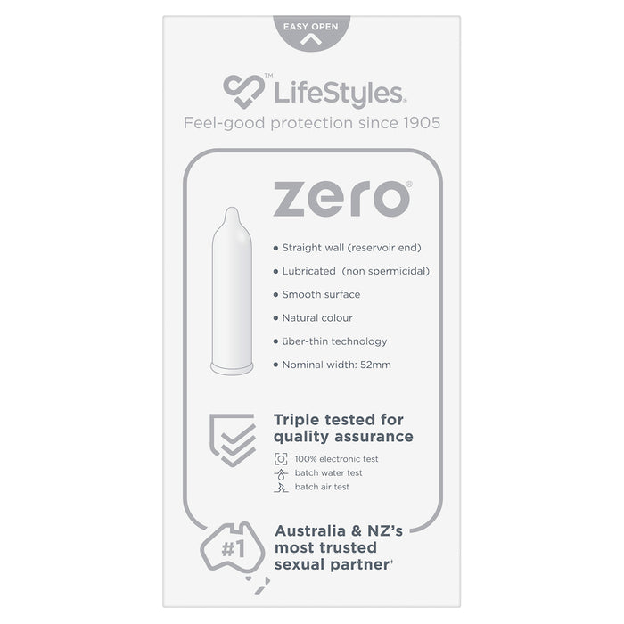 Ansell Lifestyles Condoms Zero 20 Pack