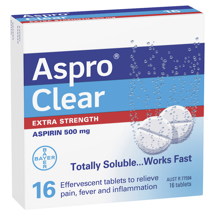 Aspro Clear Extra Strength 500mg Tablets 16