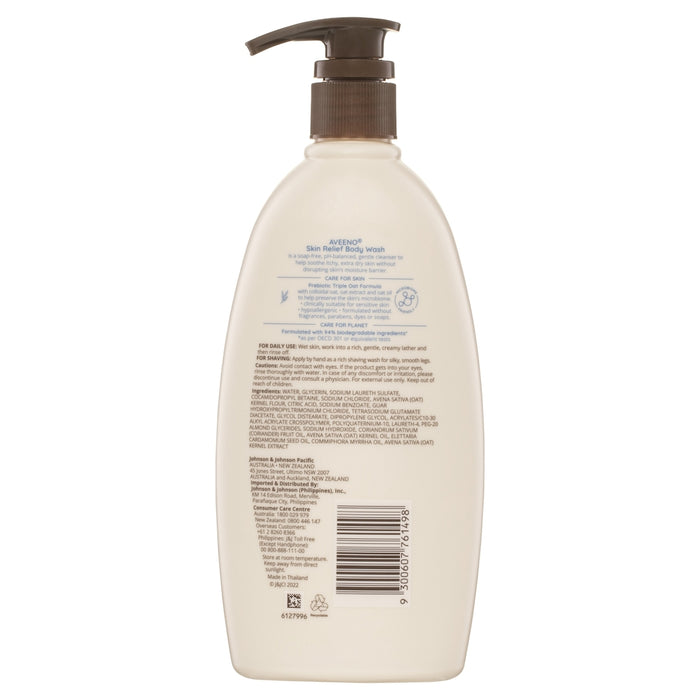 Aveeno Skin Relief Body Wash Fragrance Free 532ml