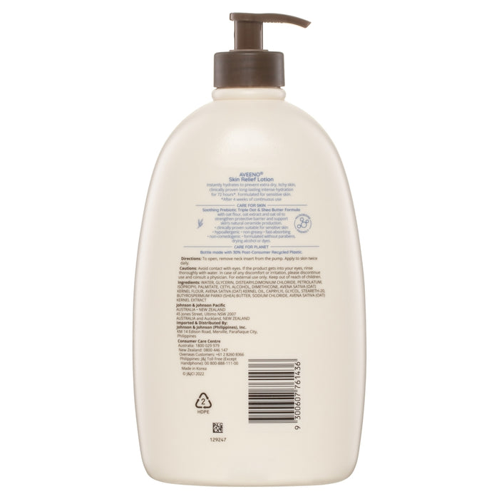 Aveeno Skin Relief Moisturising Lotion Fragrance Free 1 Litre