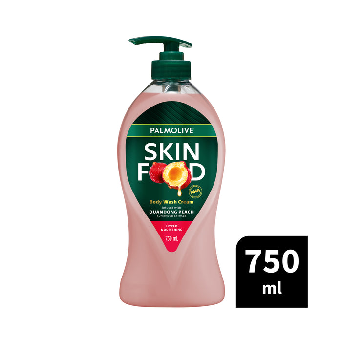 Palmolive Skin Food Body Wash Cream Quandong Peach 750ml