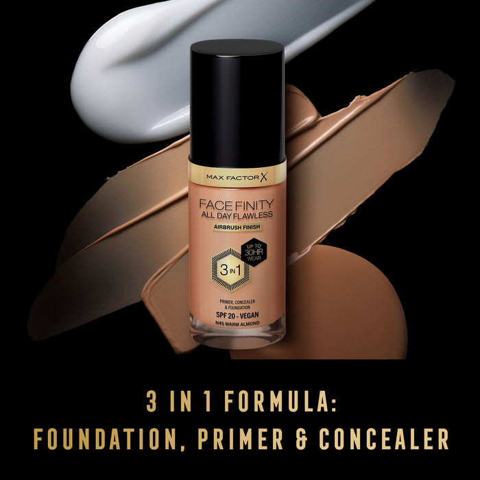 Max Factor Facefinity 3-In-1 Foundation Warm Almond N45