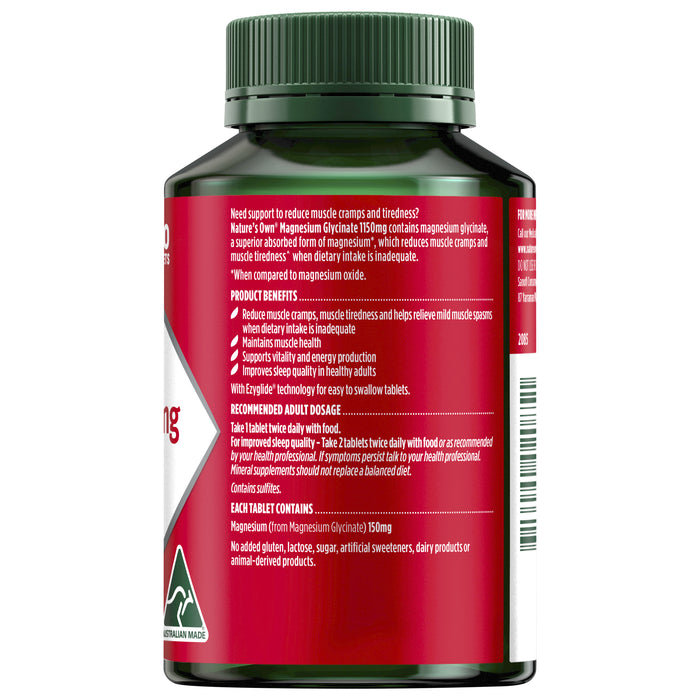 Nature's Own Magnesium Glycinate 1100mg 120 Tablets