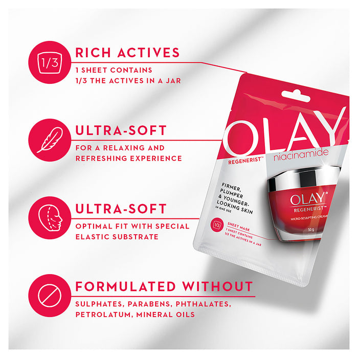 Olay Regenerist Niacinamide Mask.