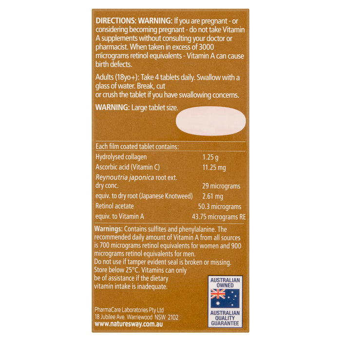 Natures Way Beauty Collagen Mature Skin 60 Tablets.