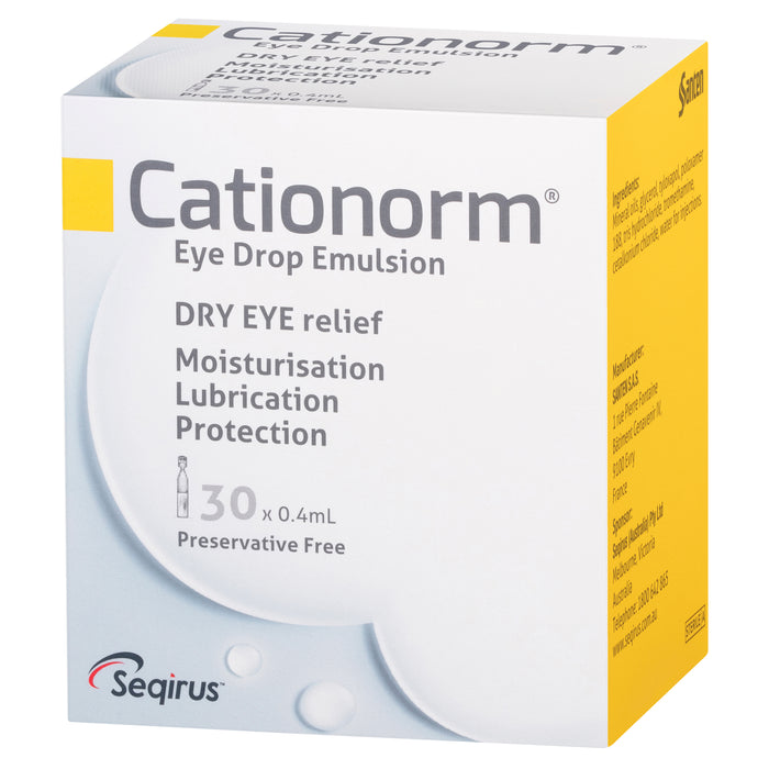 Cationorm Prefilled Single Dose 30x4ml
