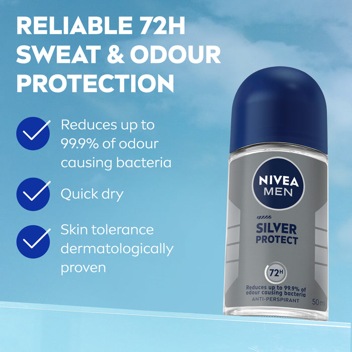 Nivea Men Deodorant Silver Protect Roll On 50ml