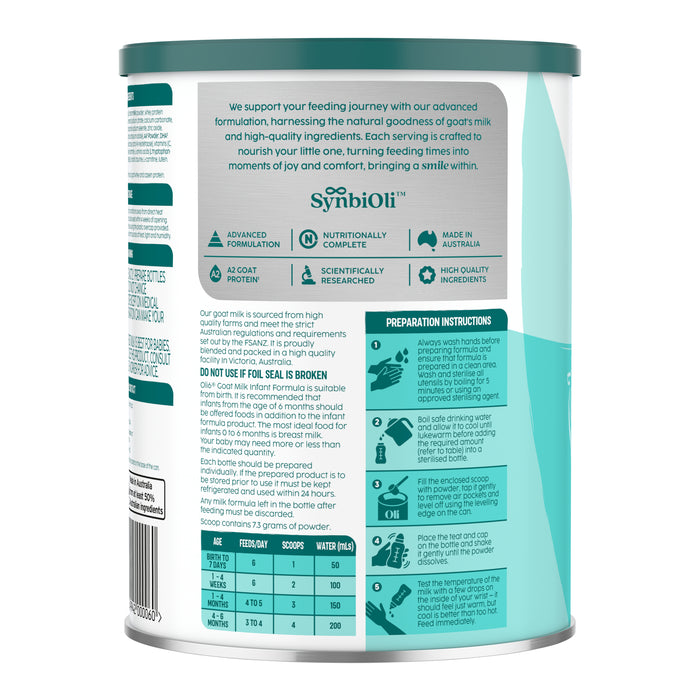 Oli6 Stage 1 Infant Formula 800g.