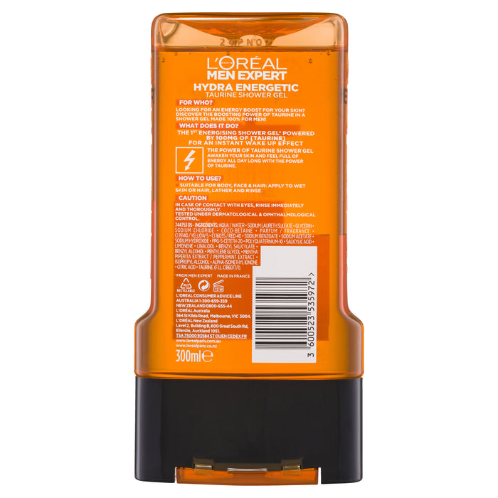 L'Oreal Men Hydra Energetic Shower Gel 300ml.
