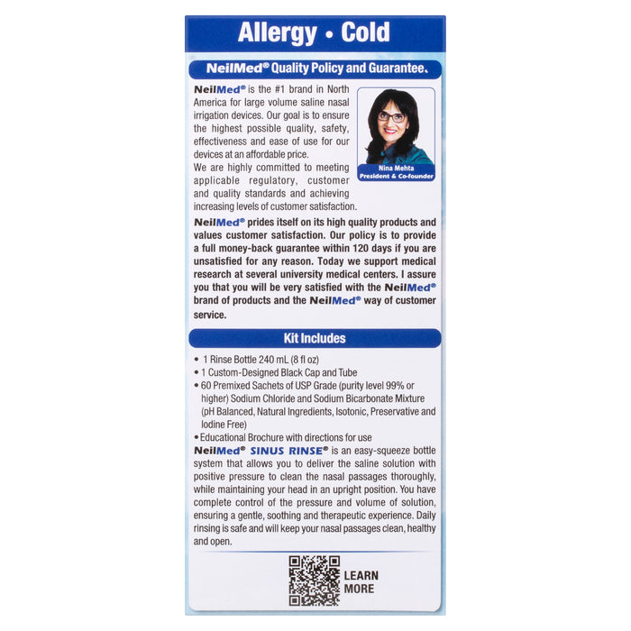 NeilMed Sinus Rinse Kit 60 Sachets