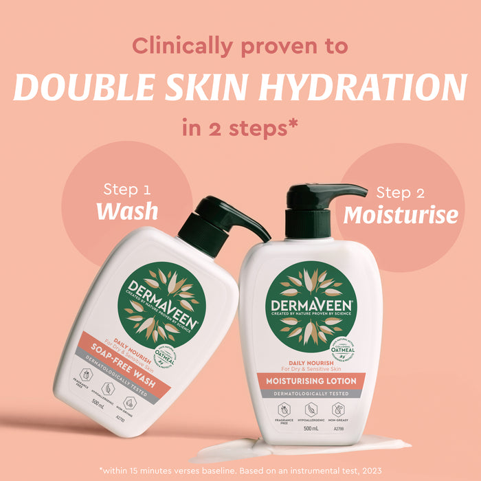 Dermaveen Daily Nourish Moisturising Lotion 500ml.