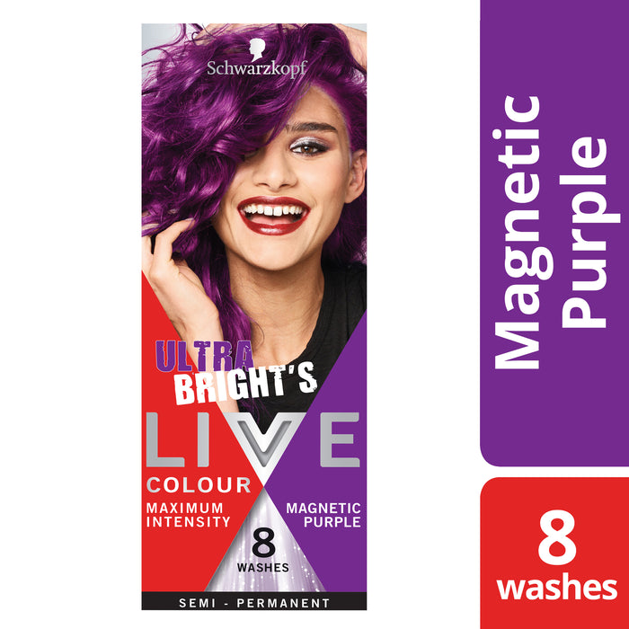 Schwarzkopf Live Colour Ultra Brights Magnetic Purple Hair Colour