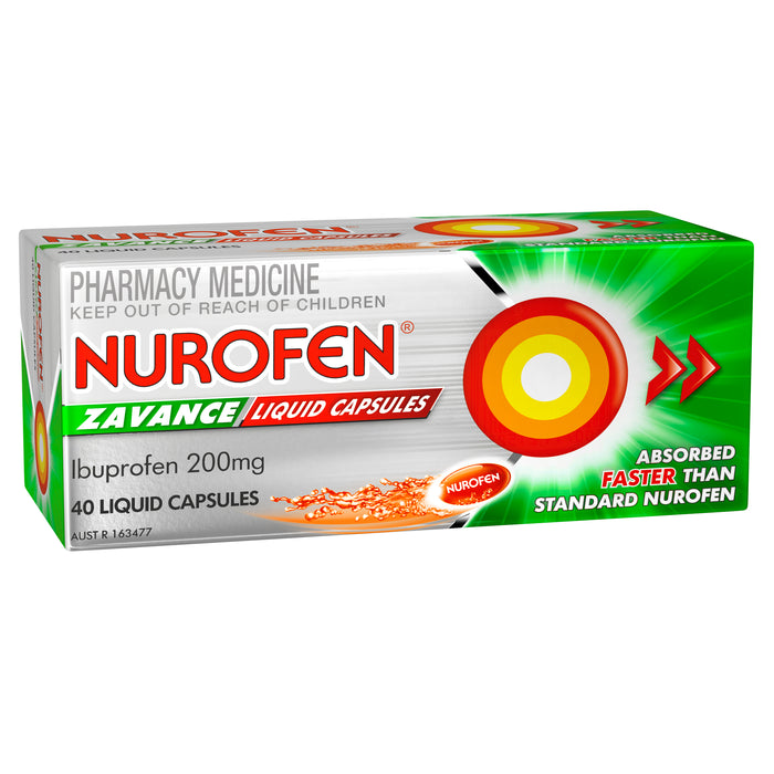 Nurofen Zavance Liquid Capsules 40.