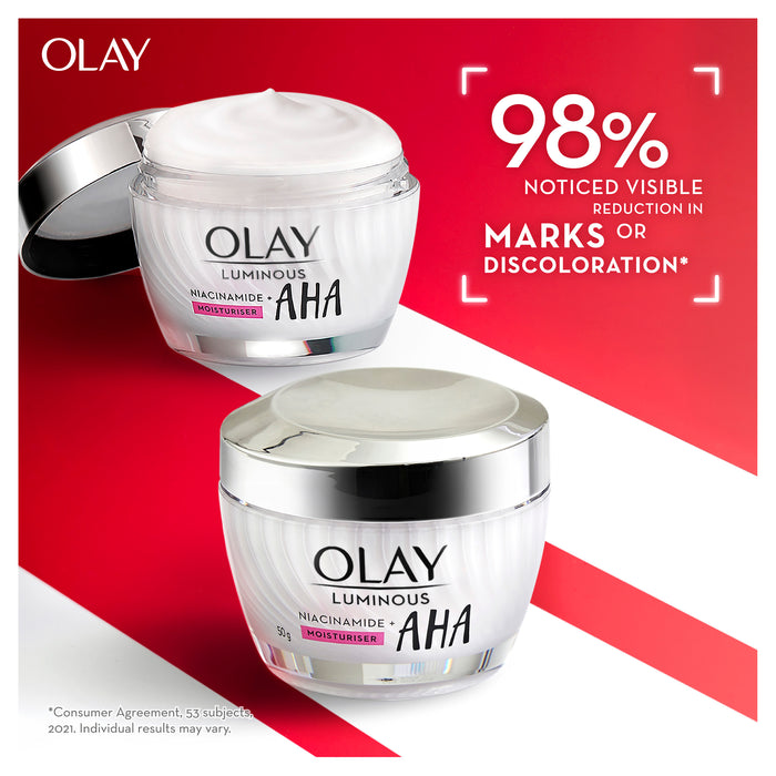Olay Luminous Niacinamide AHA Moisturiser Cream 50g