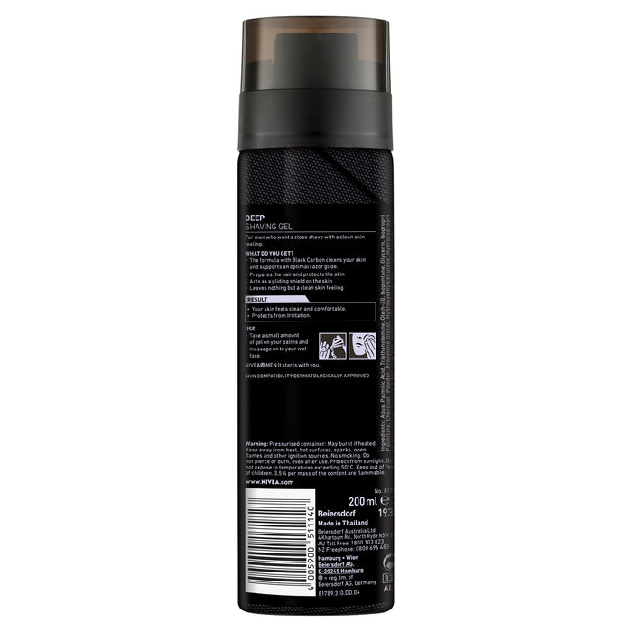 Nivea Men Shave Gel Deep 200ml.