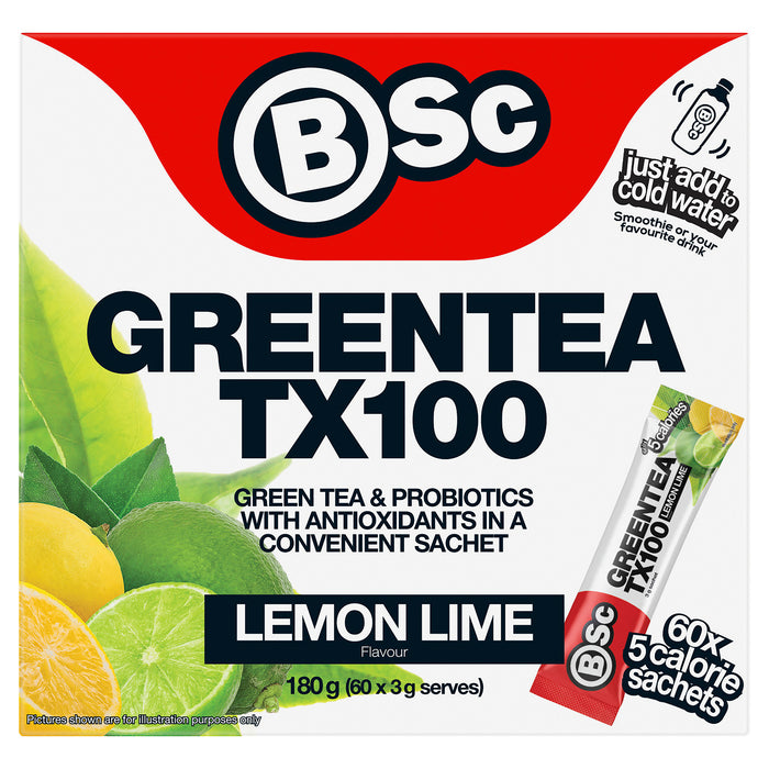 Body Science BSC Green Tea TX100 Lemon Lime 3g X 60