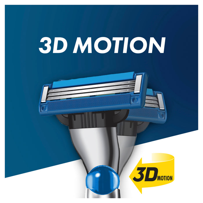 Gillette Mach 3 Turbo 3D Manual Razor and 2 Blades