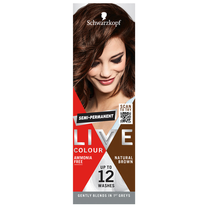 Schwarzkopf Live Colour Natural Brown Hair Colour.