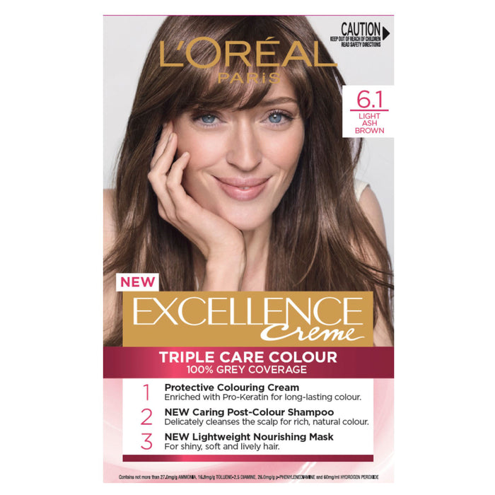 L'Oreal Excellence 6.1 Light Ash Brown.