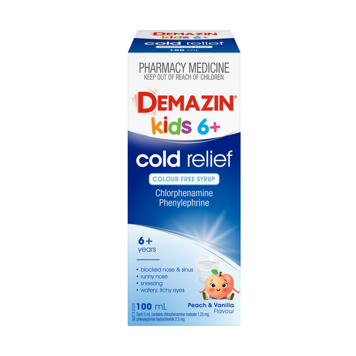 Demazin Cold Reflief Colour Free Syrup 100ml