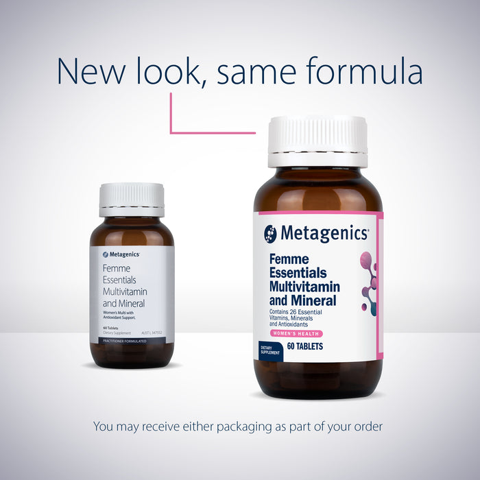 Metagenics Femme Essentials Multivitamin & Mineral 60 Tablets