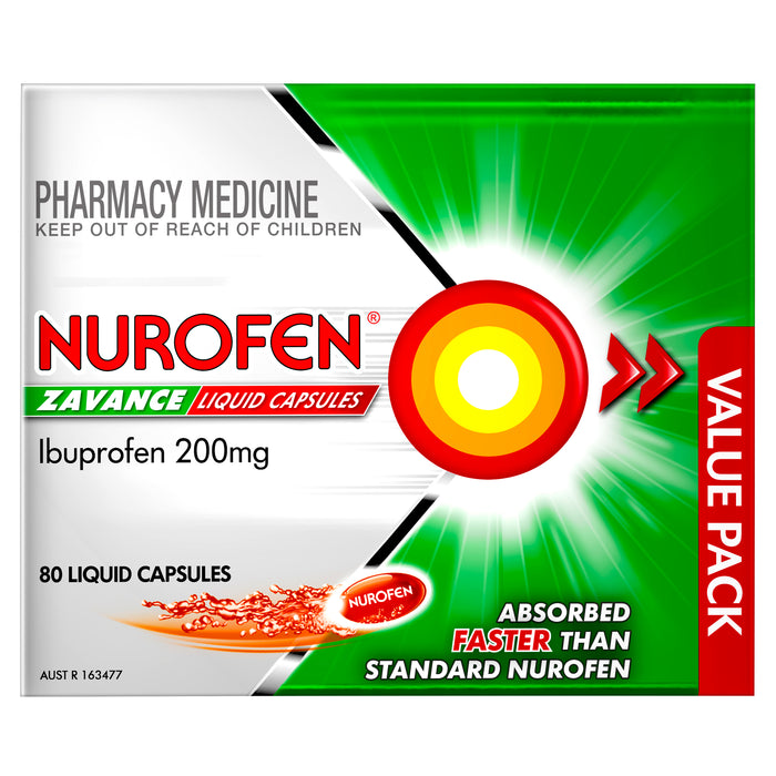 Nurofen Zavance Liquid Capsules 80.