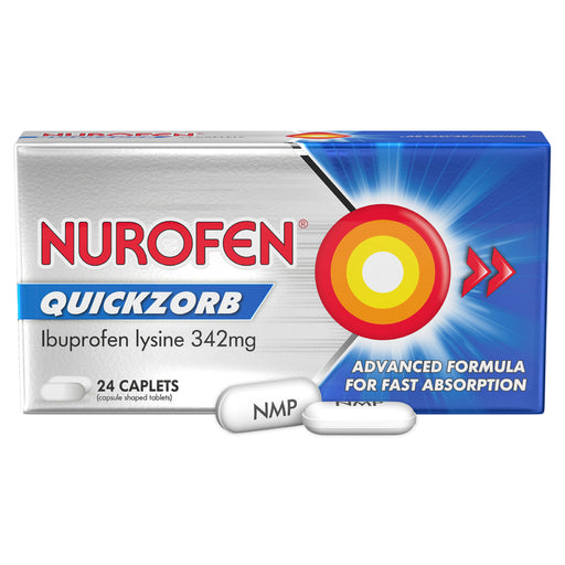 Nurofen Quickzorb Pain Relief Caplets 24 Pack.