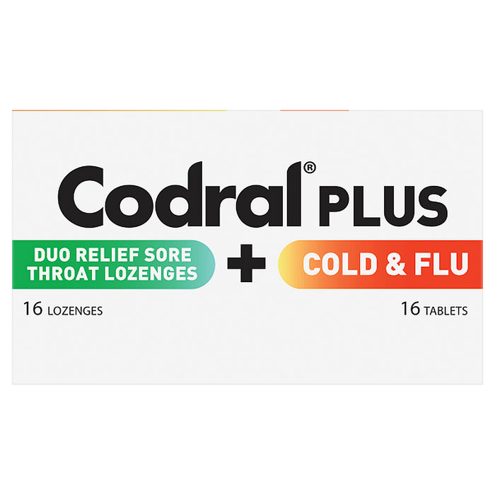 Codral Plus Sore Throat Lozenges Plus Cold & Flu Decongestant Tablets 16