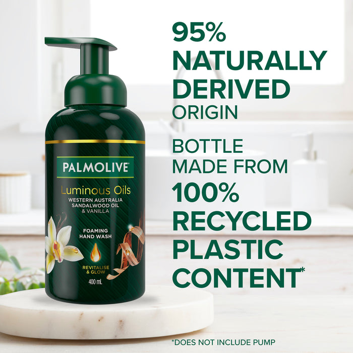 Palmolive Luminous Sandalwood Oil & Vanilla Foaming Hand Wash 400ml